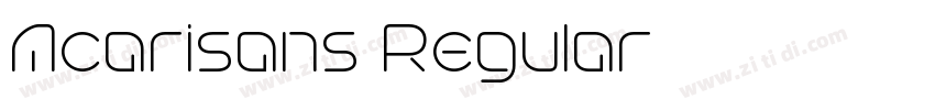Acarisans Regular字体转换 Acarisans Regular字体转换